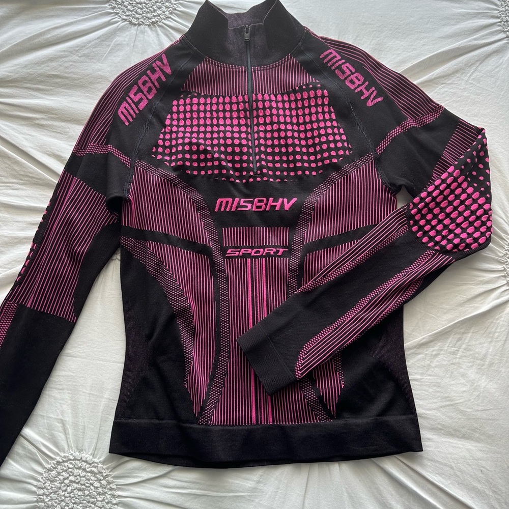 MISBHV Black and Pink Sport Top